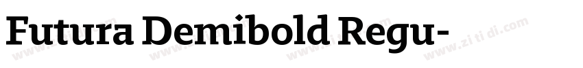 Futura Demibold Regu字体转换